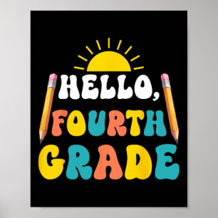 Poster Olá Professor da Quarta Série Alunos da 4ª Série d