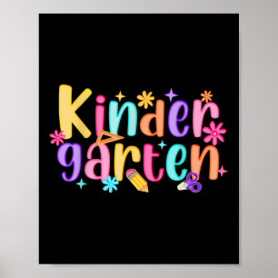 Poster Olá Professora Do Jardim De Infância Meninas Crian