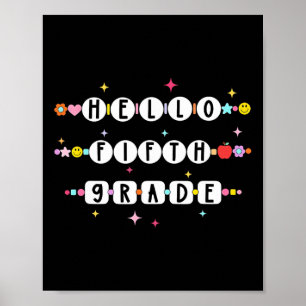 Poster Olá Pulseiras de Amizade da Quinta Série De Volta