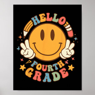 Poster Olá Quarto Grau De Volta À Escola Professor De Gro
