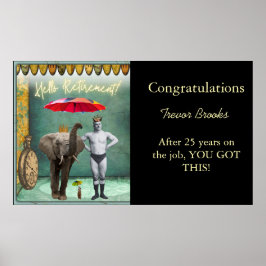 Poster Olá, Retirem Funny Personalizado