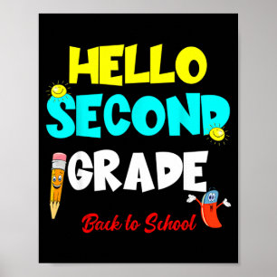 Poster Olá Segunda Série De Volta à Escola Primeiro Dia F