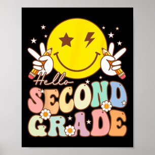 Poster Olá Segundo Grau Diversão Rosto Sorridente 2º Grau