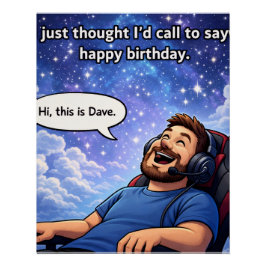 Pôster Olá, sou Dave