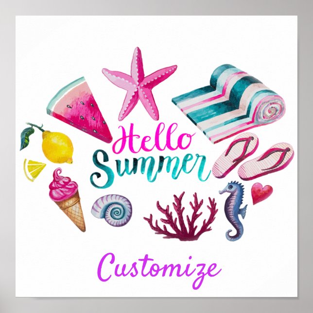 Poster Olá Summer Beach Thunder-Cove (Frente)