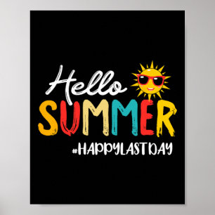 Poster Olá Summer Happy No Último Dia Do Professor