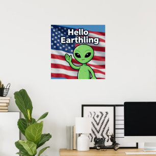 Poster Olá Terrestre