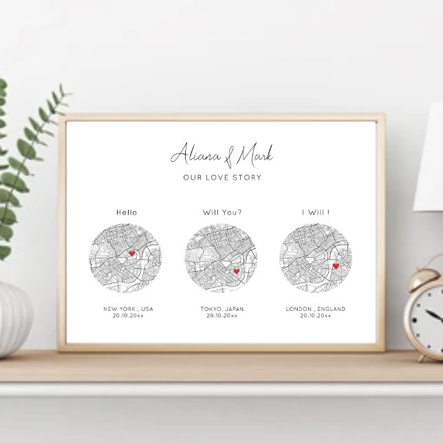 Poster Olá, Will, Eu Faço Um Mapa Elegante Personalizado (Criador carregado)