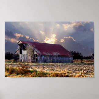 Poster Old Barn