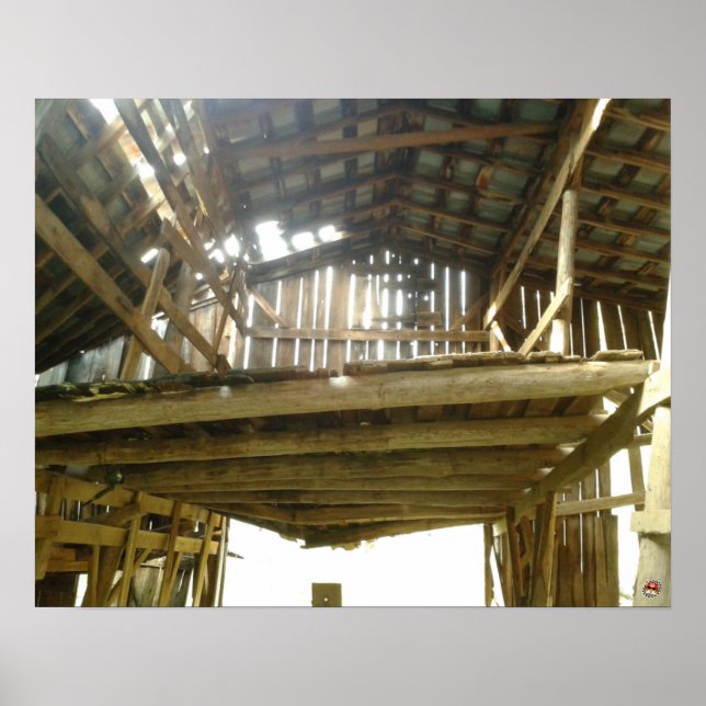 Poster Old Barn interior at front (Frente)