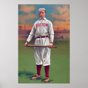 Pôster old baseball boston