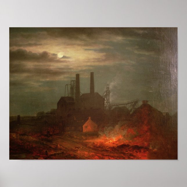 Poster Old Hetton Colliery, Newcastle (Frente)