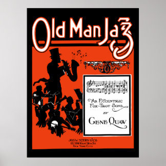 Pôster Old Man Jazz, uma excêntrica canção foxtrot
