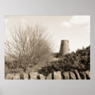 Pôster Old Mill with Trees - Escócia