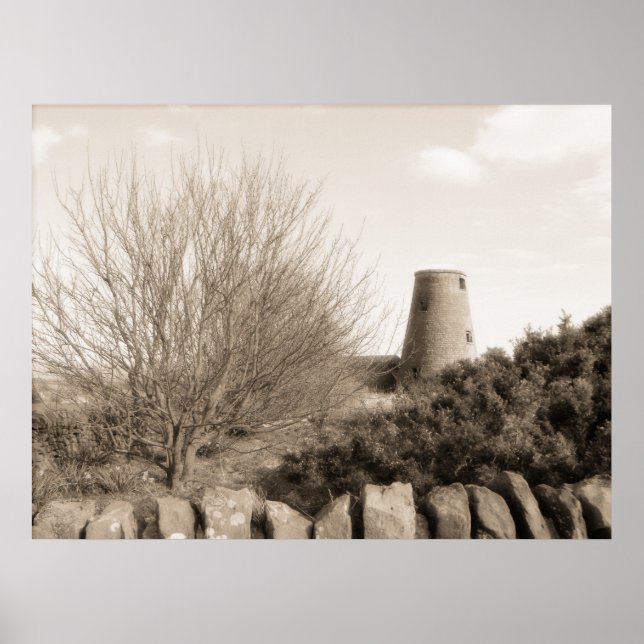 Pôster Old Mill with Trees - Escócia (Frente)