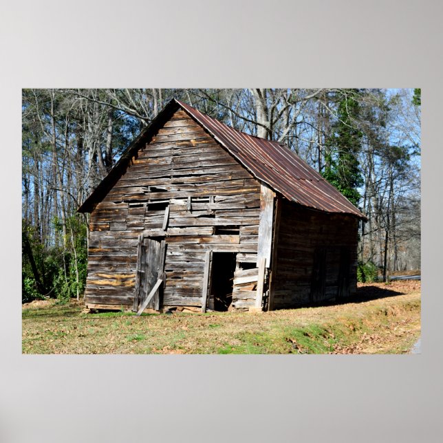 Poster Old Rustic Barn Shed (Frente)