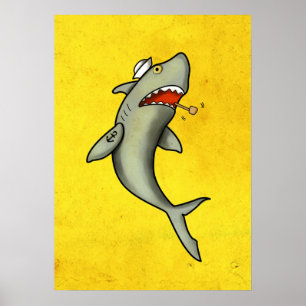 Poster Old School Sailor Shark
