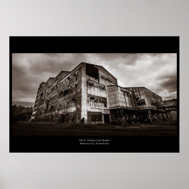 Poster Old St. Nicholas Coal Breaker (Frente)