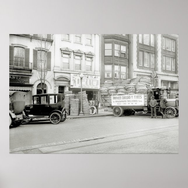 Poster Old Tire Store, 1921 (Frente)