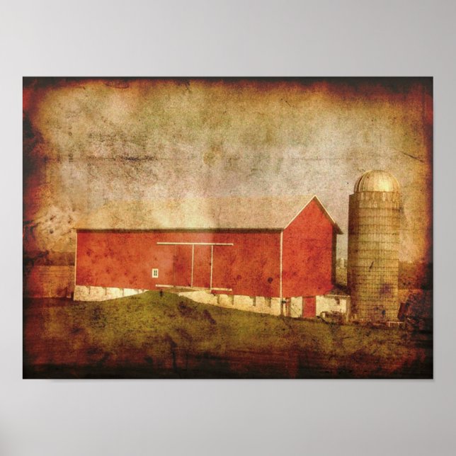 Pôster Old Wisconsin Barn-poster (Frente)
