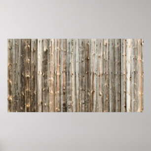 Poster Old wood panel interior texturehome decor, backgro