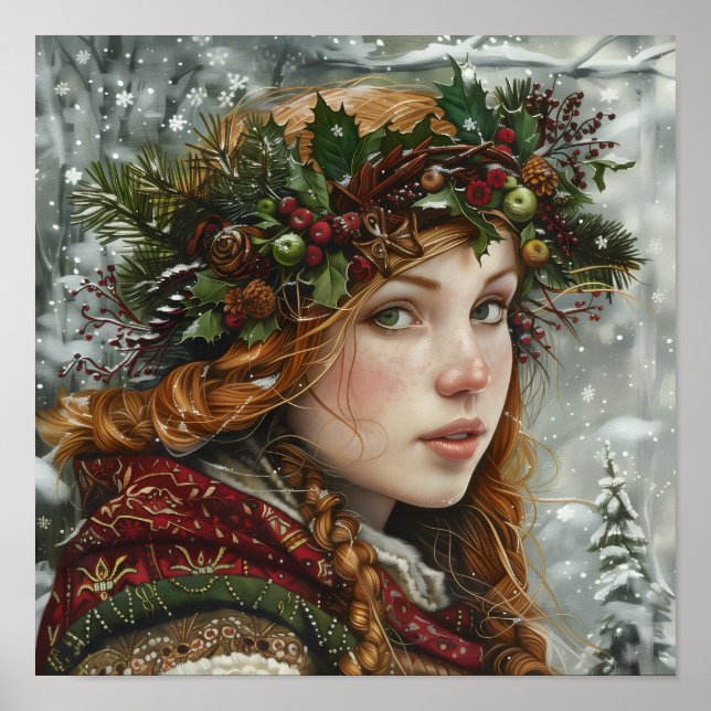 Poster Old World Lady (Frente)