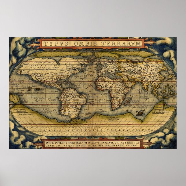 Poster Old World Map (Frente)