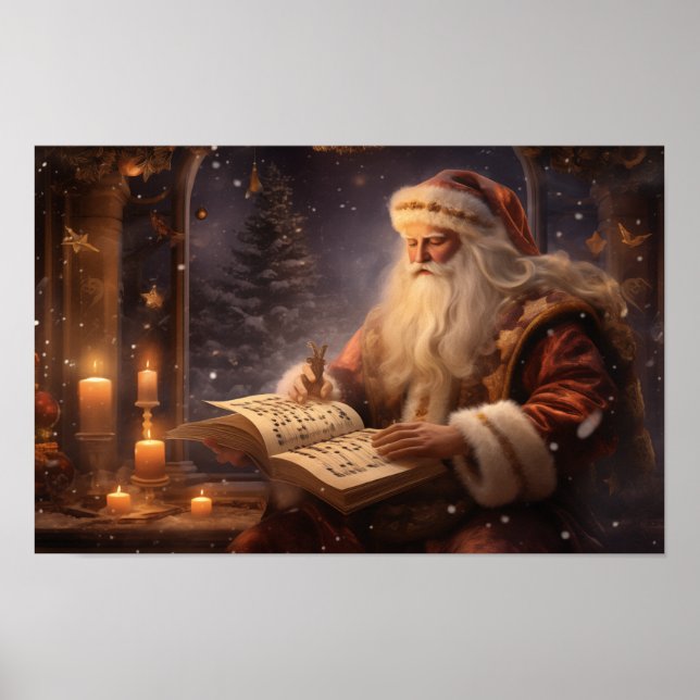 Poster Old World Santa (Frente)