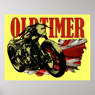 Poster Oldtimer Bobber