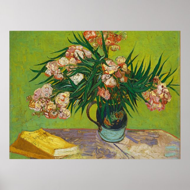 Poster Oleandros, Vincent van Gogh (Frente)