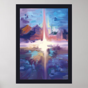 Poster Óleo abstrato
