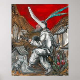 Pôster Óleo de Callot Fritellino em Gesso por Toby Mikle