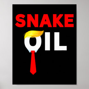 Poster Óleo de Cobra Engraçado Anti-trump Fantasia Hallow