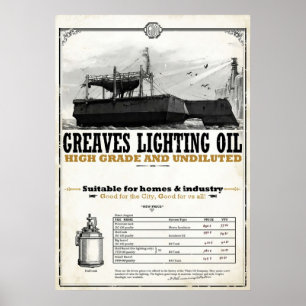 Poster Óleo de Iluminação das Torres Desonradas
