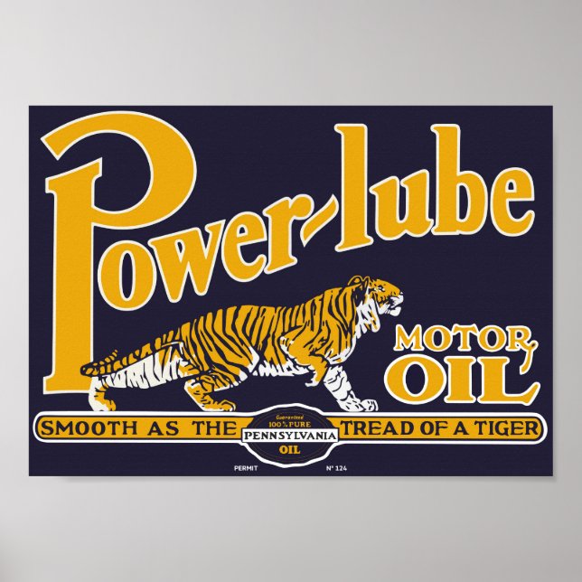 Poster Óleo de Motor Power Lube (Frente)