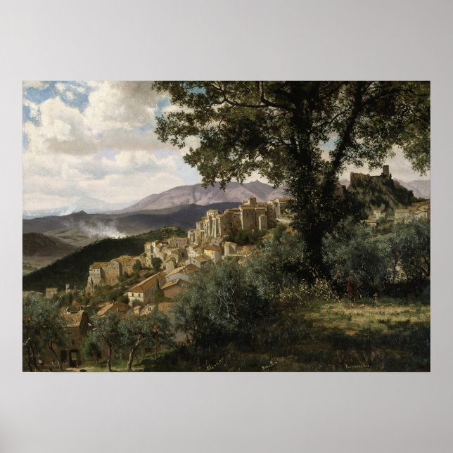 Poster Olevano (1856-57) Albert Bierstadt (Frente)