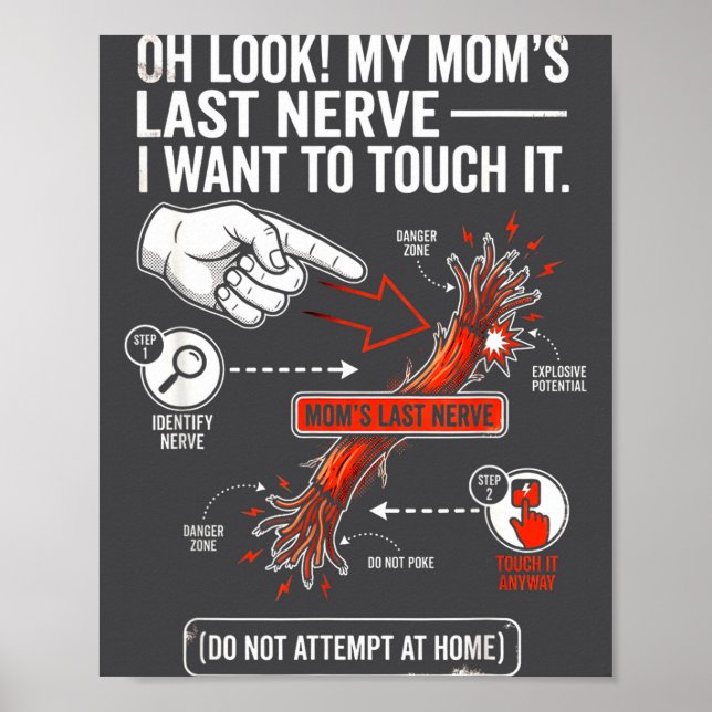 Poster Olha, o último nervo da minha mãe, eu quero tocar, (Frente)
