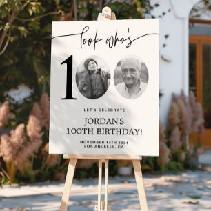 Pôster Olha quem é 100 Foto 100th Birthday Welcome