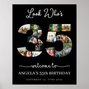 Poster olha quem é 35 anos feliz aniversário