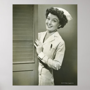 Pôster Olhando a enfermeira