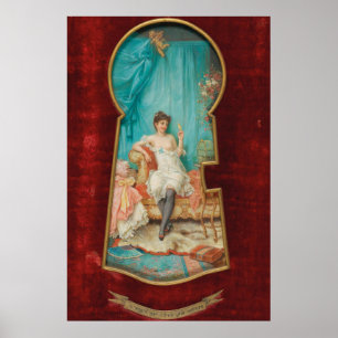 Poster Olhando através do buraco de chaves por Hans Zatz