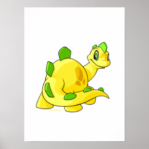 Pôster Olhando Chomby amarelo