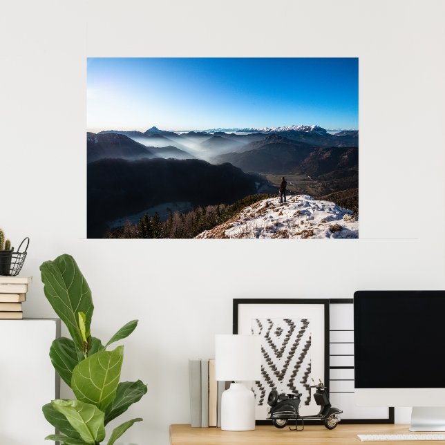 Poster Olhando novos horizontes (Escritório em casa)