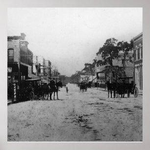Pôster Olhando Para O Oeste Na Rua Flagler