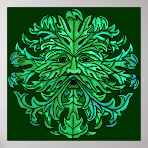 Pôster Olhar do homem verde