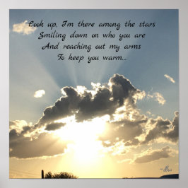Poster Olhe para Cima - uma Homenagem a um Ser Querido