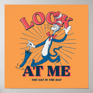 Poster Olhe Para Mim Gato No Chapéu