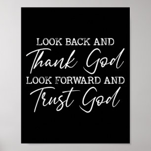 Poster Olhem Para Trás E Obrigado Deus Jesus Cristo Fé Cr
