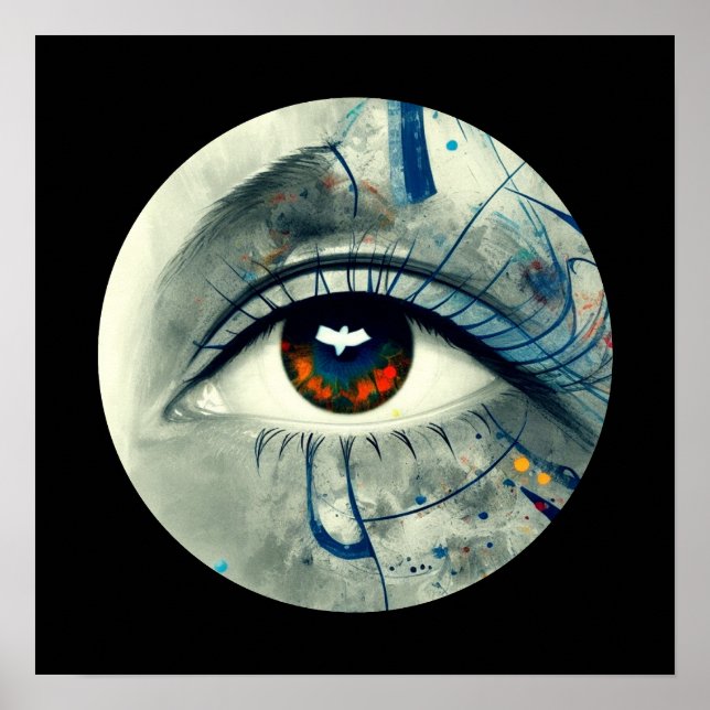Poster Olho abstrato (Frente)