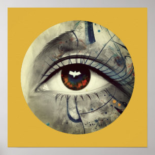 Poster Olho abstrato